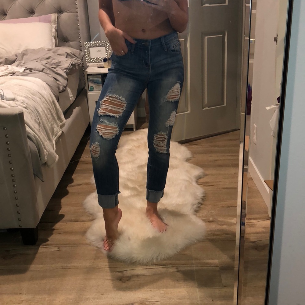 Cello Jeans distressed boyfriend jeans